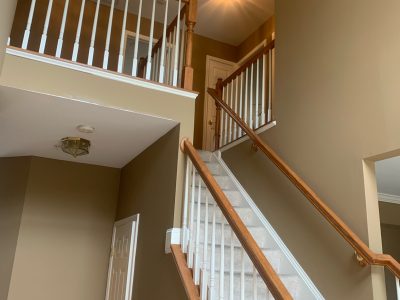 repainted stairwell in clinton