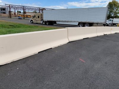after painting a jersey barrier in manassas, va
