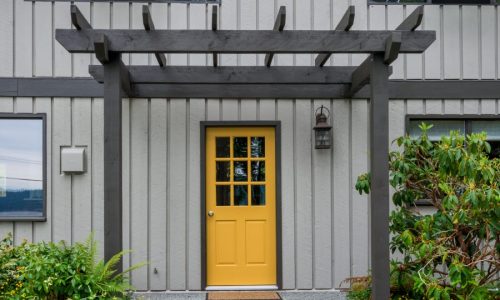 Shades of Gray with a Bold Door