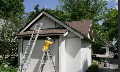 Residential Exterior Painting (During)