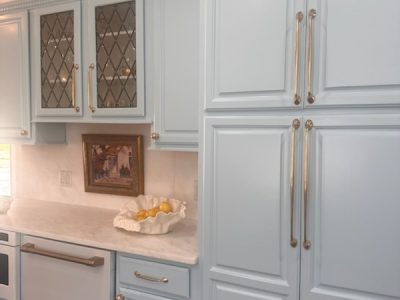 Light Blue Kitchen Cabinet Painting Hoover, AL