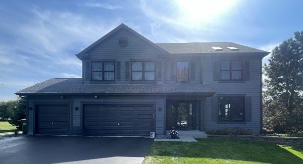 repainted home exterior