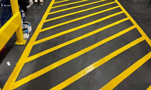 Warehouse Interior Striping