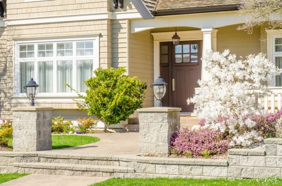 beige yellow home exterior