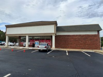 cvs location with painted stucco