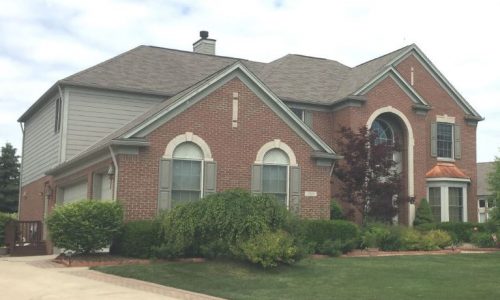Half brick and half siding