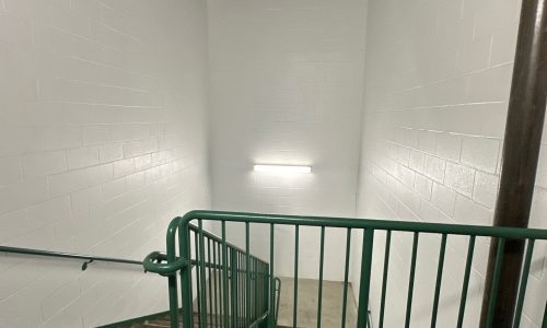 Completed Dayton Dragons Stairwell Painting