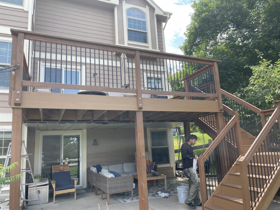 raised wooden deck over patio Preview Image 2