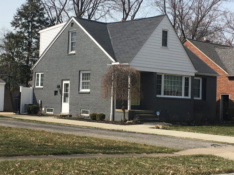 bay village ohio gray brick exterior painting Preview Image 1