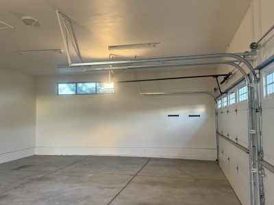 home garage interior after repaint