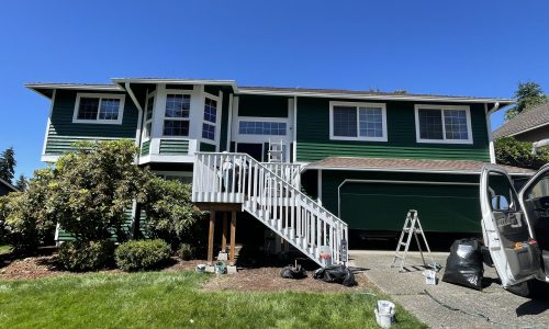 Green Exterior Wood Siding