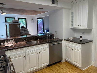 White Kitchen Cabinet Painting Setauket, NY