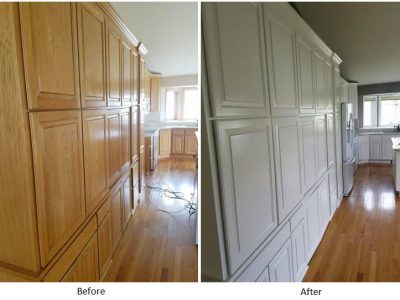kitchen cabinets before and after - white cabinets