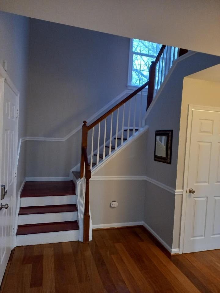 stairway after interior painting