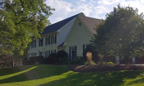 Full Exterior Lap Siding, Eaves, and Louvered Shutter Painting