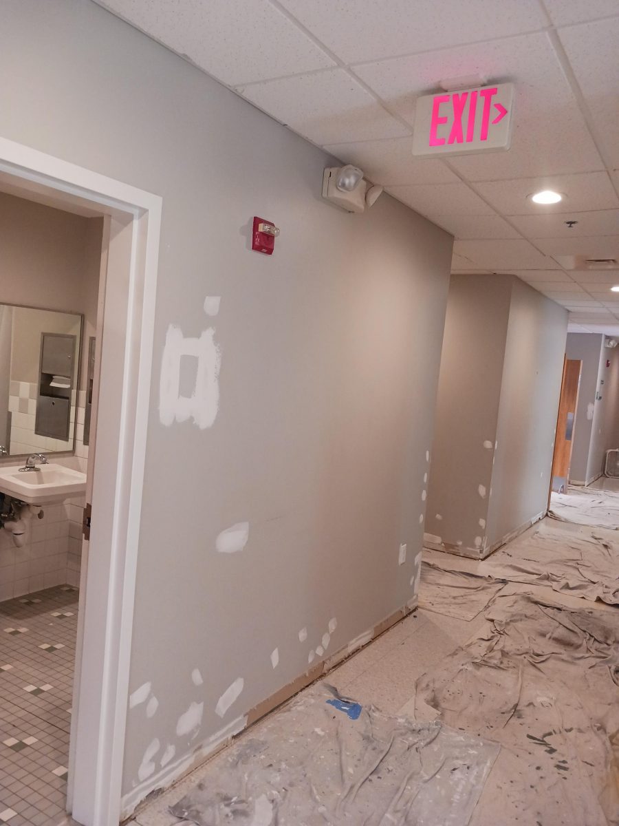 hallway at the Charles River Center before being painted Preview Image 3