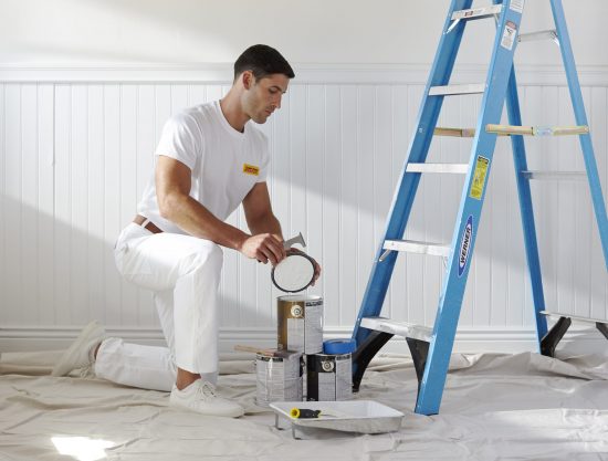 Painting prep and ladder