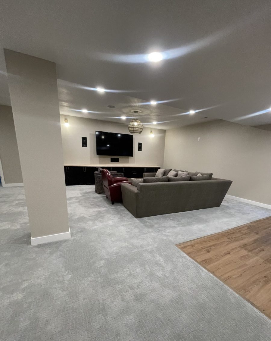 finished basement with couches and tv Preview Image 3
