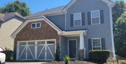 Blue Home Exterior Repainting Project