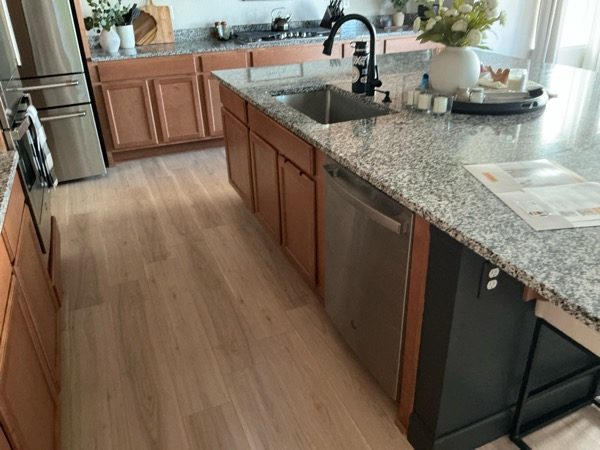 kitchen interior with stained wood cabinets and drawers Preview Image 4