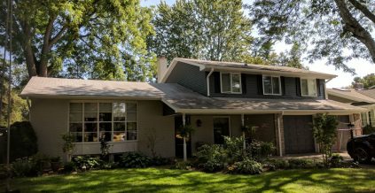 Exterior Painting Project – Dark Gray and Light Gray with White ...