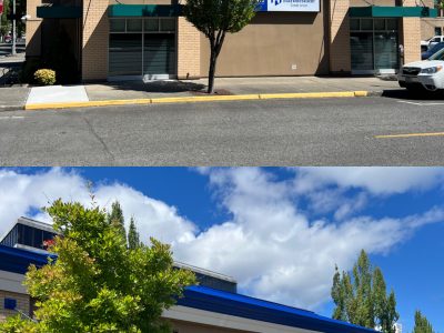 before and after officer painting project