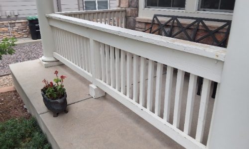 Porch Railing Damage