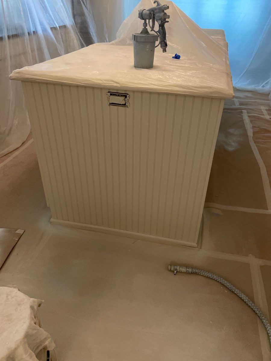 kitchen island during repaint Preview Image 5