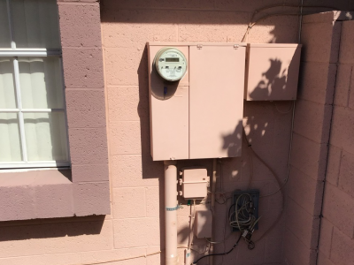 Outdoor Electric Meter Old