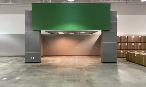 Backdrop and Column Painted