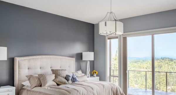 gray bedroom