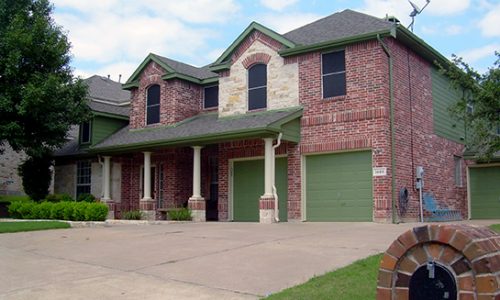 Two-Story Brick Exterior
