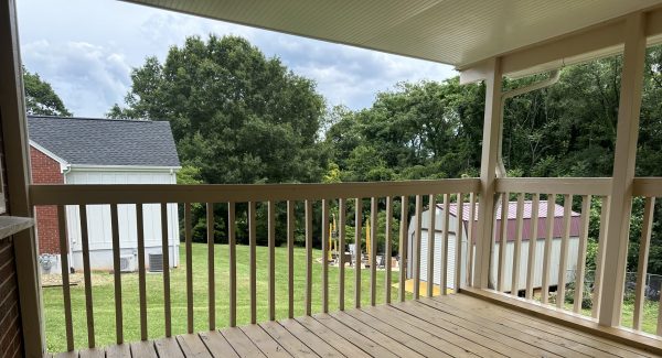 after painting residential deck