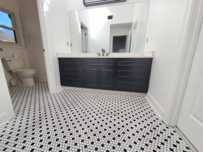 repainted walls and cabinets in a house in alpharetta, georgia