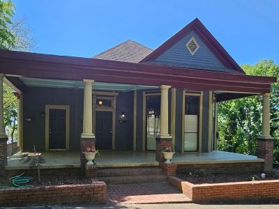 front of historic home