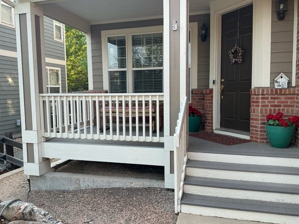 front porch before home exterior repaint Preview Image 6