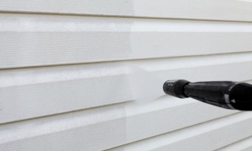 power wash siding
