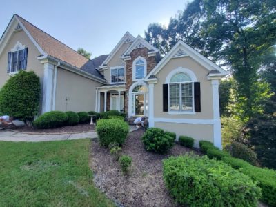 photo of repainted exterior in alpharetta