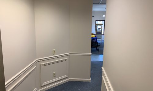 Interior Bank Wallpaper Removal and Painting