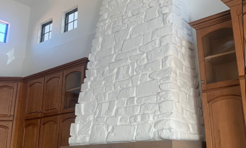 Fireplace Repainted