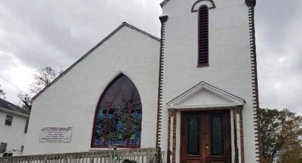 stucco church