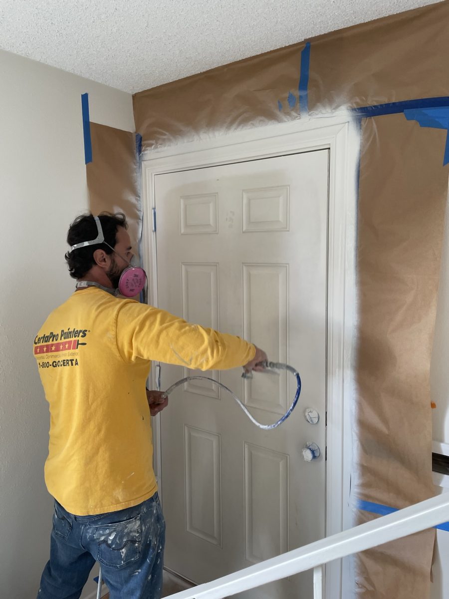 Repainting interior doors in San Diego. Preview Image 2