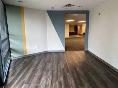 photo of repainted office space in alpharetta ga