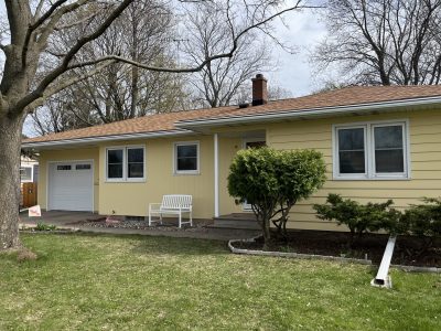 yellow painted house
