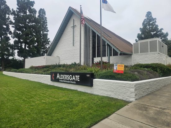 church exterior after repaint