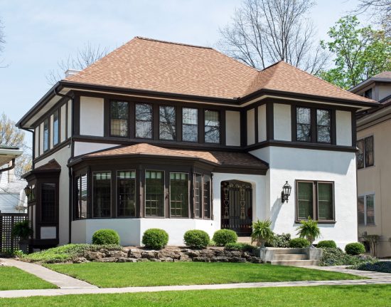 painted stucco home