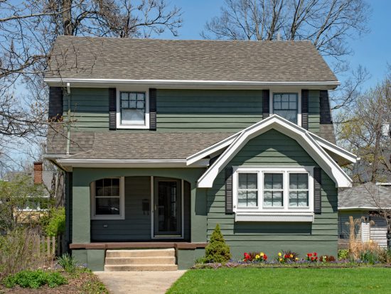 Two Story Green House