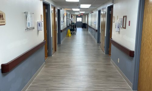 Hallway Before Painting