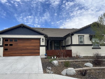 front exterior of painted house