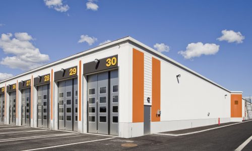 White & Orange Warehouse